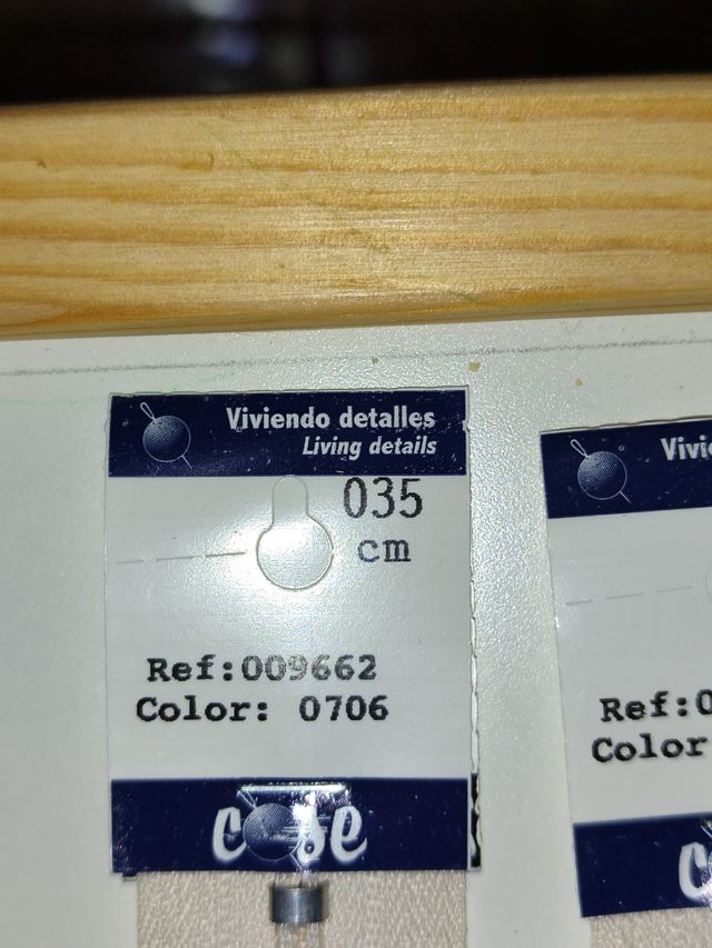 Lote de Cremalleras.