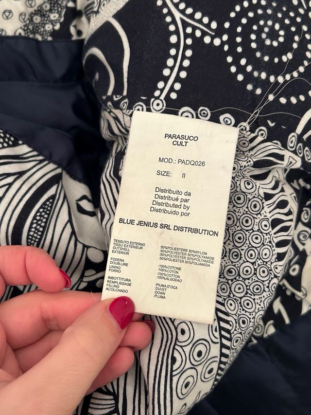 piumino bomber con inserti in pelle Parasuco