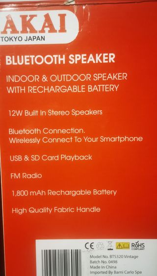 Bluetooth speaker