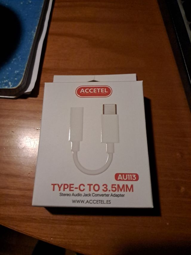 Adaptador usb-c a jack 3.5