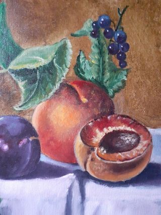 Cuadro pintura al óleo "Bodegón "