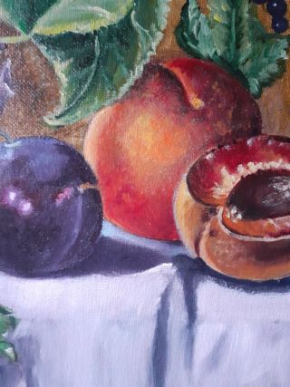 Cuadro pintura al óleo "Bodegón "