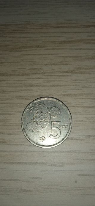 Moneda 5 pesetas mundial del 82