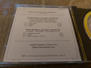 Mozart violin sonatas, Perlman-Barenboim
