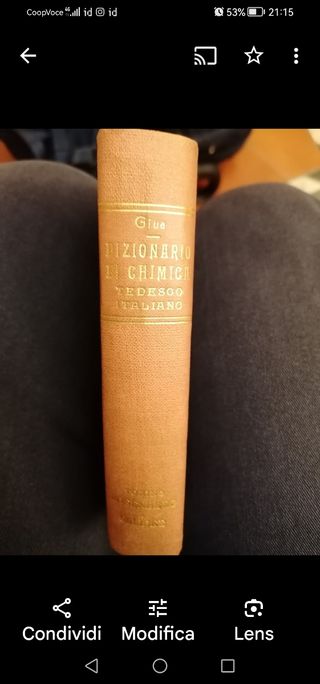 Dizionario di chimica tedesco italiano