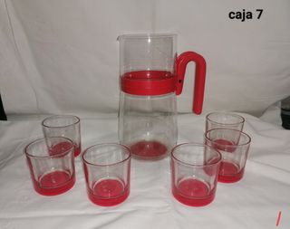 Jarra y 6 vasos