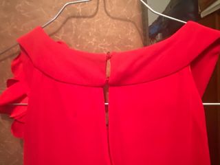 Vestido largo de fiesta color rojo