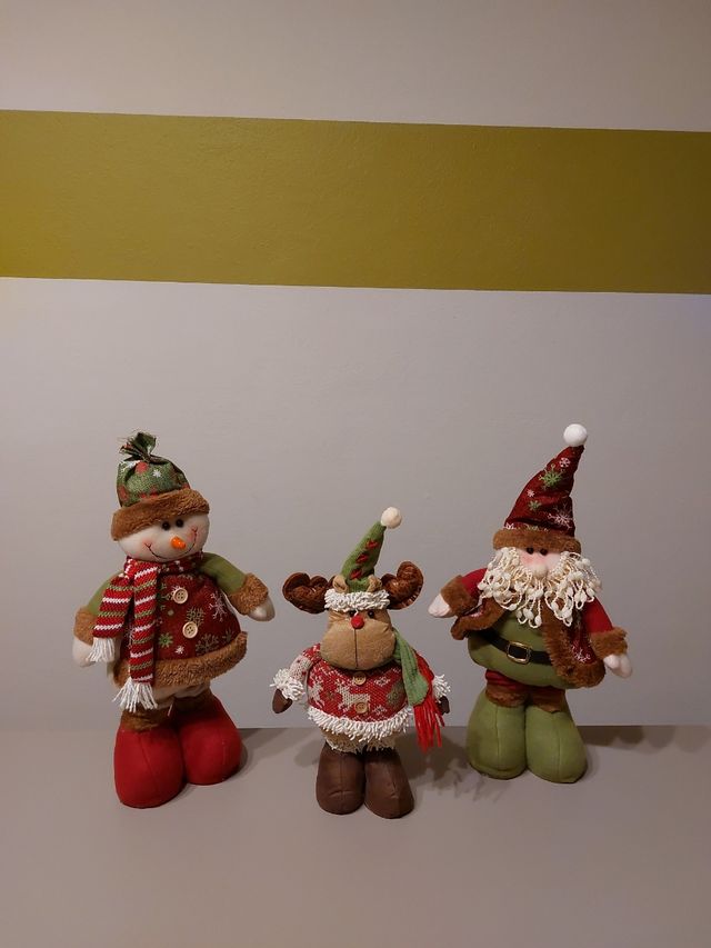 pupazzi natalizi con gambe allungabili