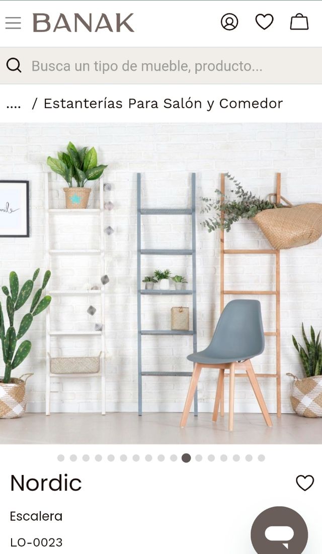 Escalera estantería de Banak