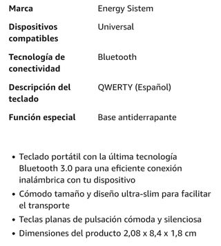 Miniteclado Bluetooth para Tablet/Smartphone