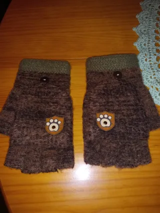 Manoplas- mitones lana