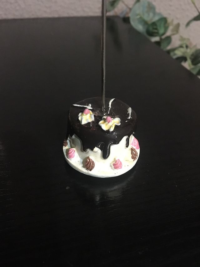 Pinzas porta-tarjetas con base de tartas 12unds