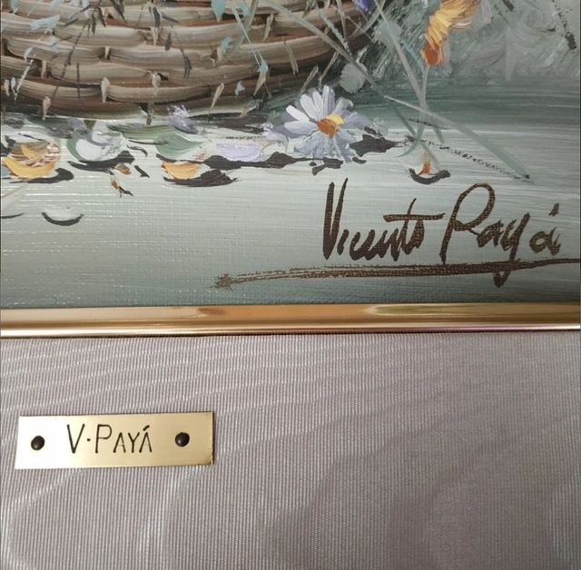 Óleo sobre lienzo de Vicente Payá