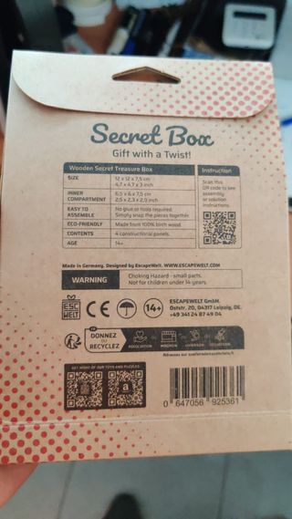 Secret box, caixa mistério para oferta