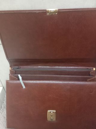 Maletín portafolios de piel