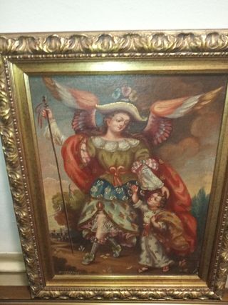 Cuadro oleo virreinato colonial Hermenegildo cusco