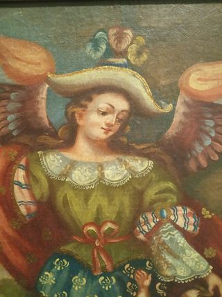 Cuadro oleo virreinato colonial Hermenegildo cusco