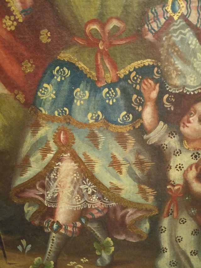 Cuadro oleo virreinato colonial Hermenegildo cusco