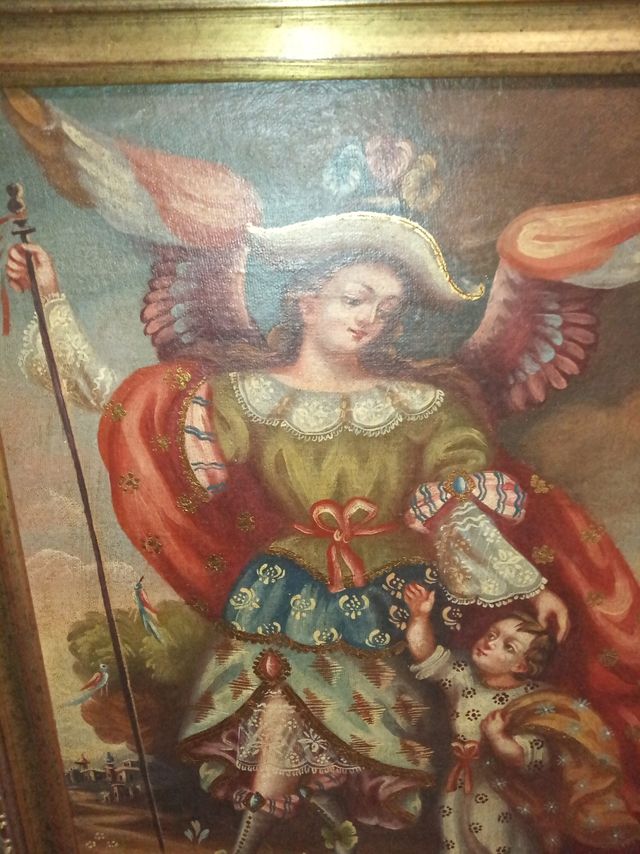 Cuadro oleo virreinato colonial Hermenegildo cusco