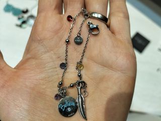 BRACCIALE MARLU' CON CIONDOLO PIUMA E BE