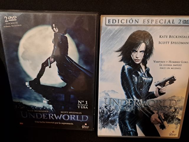 2 Peliculas DVD Underworld 1 y 2