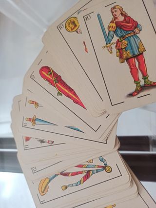 Baraja de cartas vintage