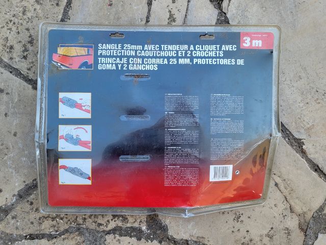 4 x Trincaje con correa de 25mm nuevo