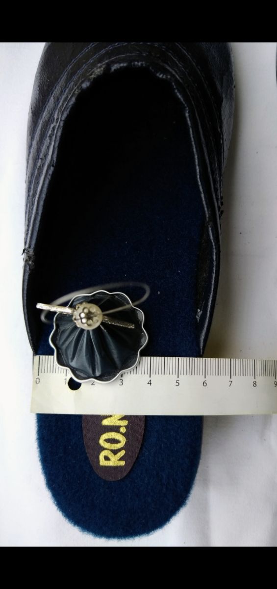 Pantofole invernali blu donna, n. 37