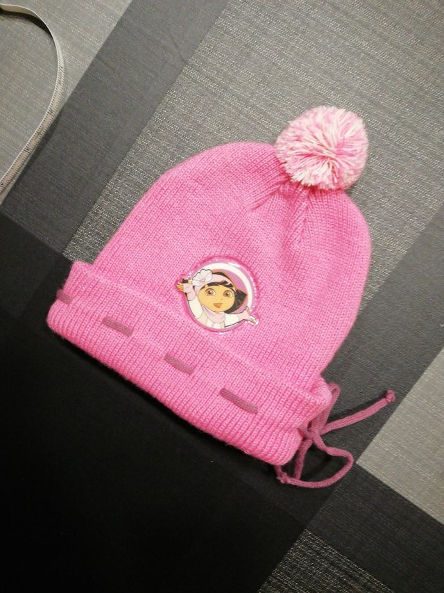 Gorro rosa Dora la Exploradora niña