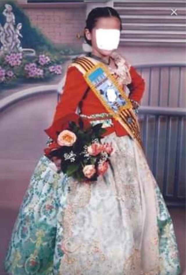 traje de fallera niña