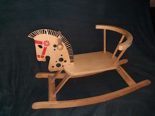 Caballito madera balancin