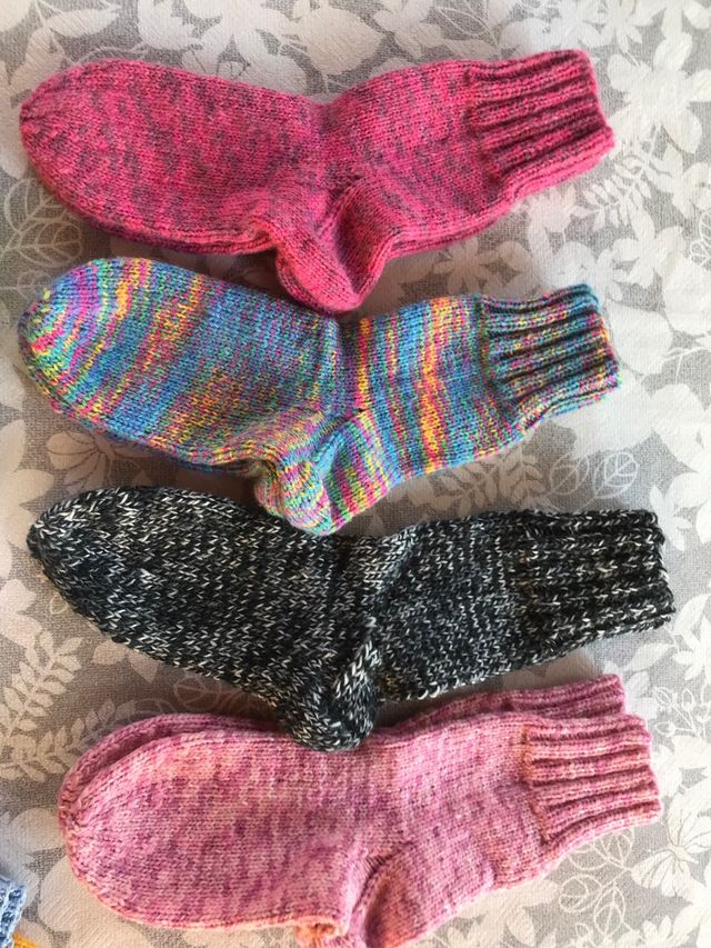 calzini di Lana e Cotone fatti a MANO