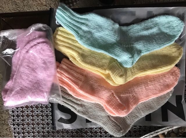 calzini di Lana e Cotone fatti a MANO