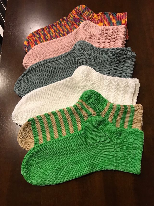 calzini di Lana e Cotone fatti a MANO