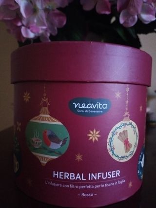 Tisaniera Infusiera Teiera Ceramica Rossa 380ml