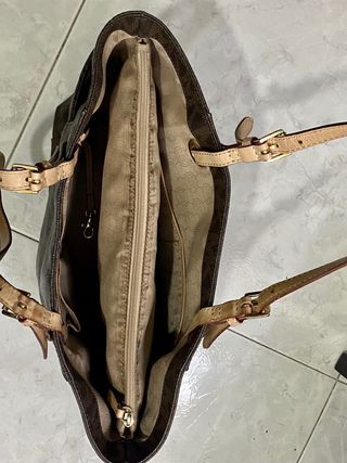 bolso de piel michael kors oro original