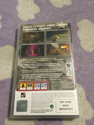 Videojuego psp socom completo