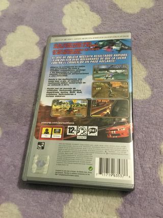 Videojuego psp pursuit force completo