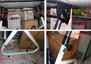 MESA DIBUJO TECNICO Y DELINEANTE con TABURETE