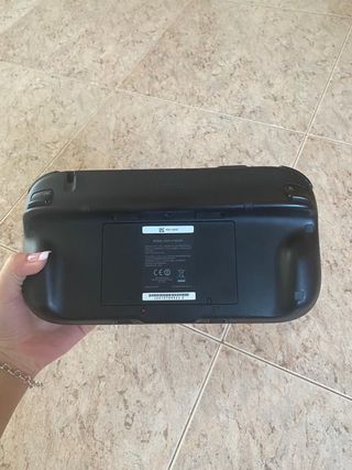 Nintendo Wii U con gamepad y mando a distancia.