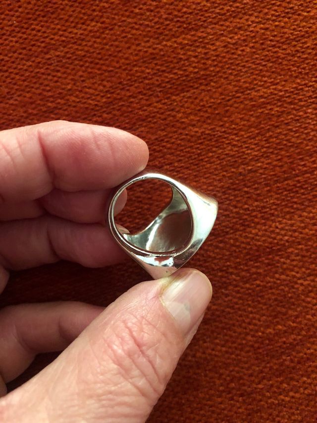 Anello cuore smaltato