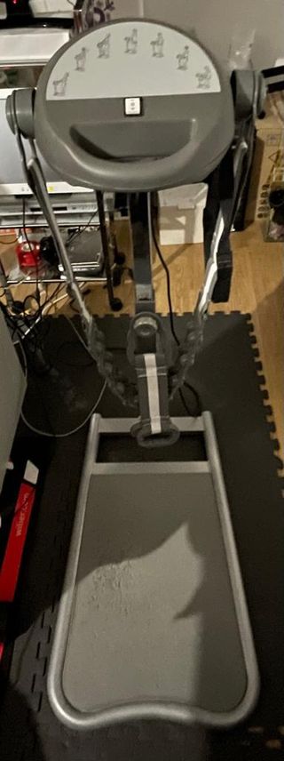 Bicicleta estática y vibradora de bandas