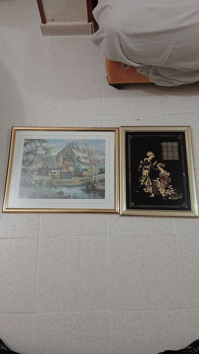 Lote de 20 cuadros enmarcados.