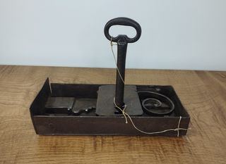 Antigua Cerradura de Hierro con Llave