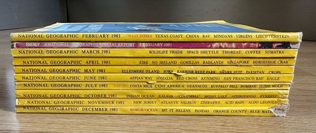 56 National Geographic vintage