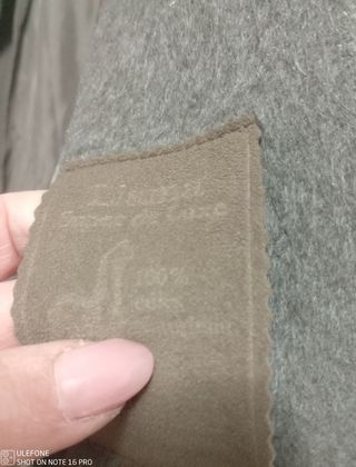 Cappotto pura lana Alpaca originale grigio 