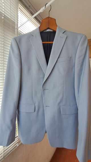 Blazer Chaqueta Americana Azul Celeste
