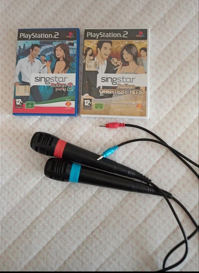 Sing star per PS2 con microfoni