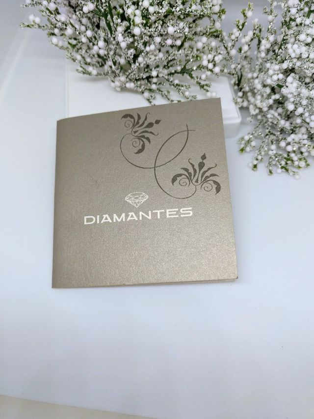 Pendientes oro blanco 750 mm., dormilonas diamante