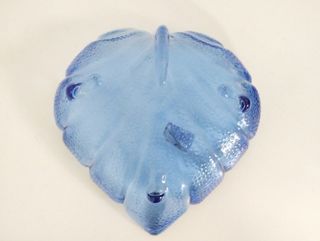 centrotavola foglia in vetro